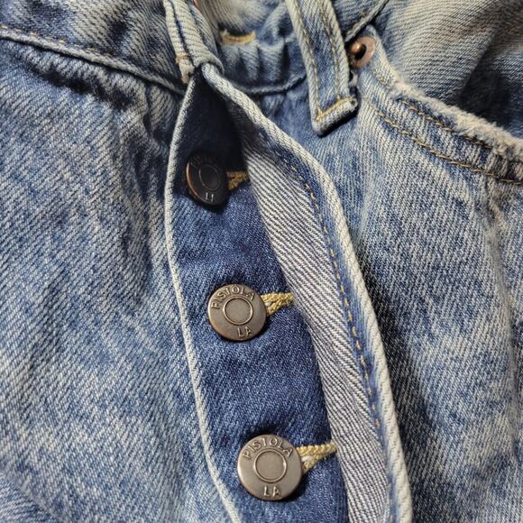 Pistola Cassie Distressed High Rise Straight Leg Jeans 28 - Picture 4 of 10